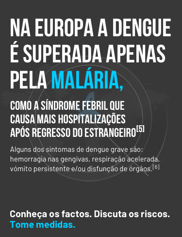 Dengue is second only to Malaria in Europe